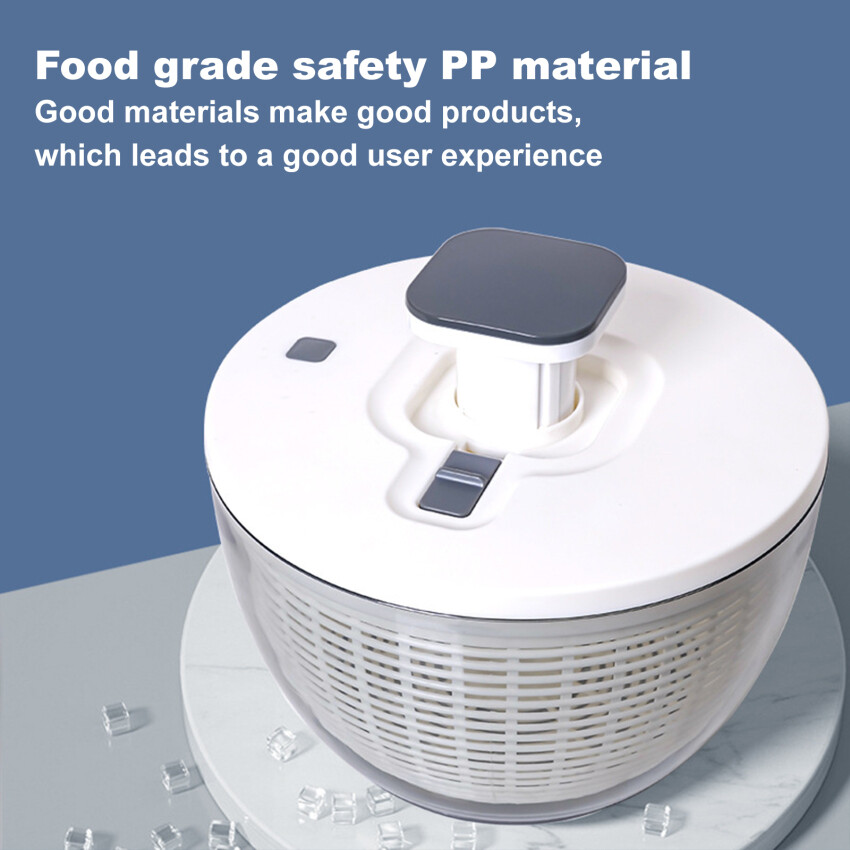 Press Type Vegetable Dehydrator Fruit Dryer Household Large Capacity Dehydrator Kitchen Accessories Drain Salad Basket Gadgets