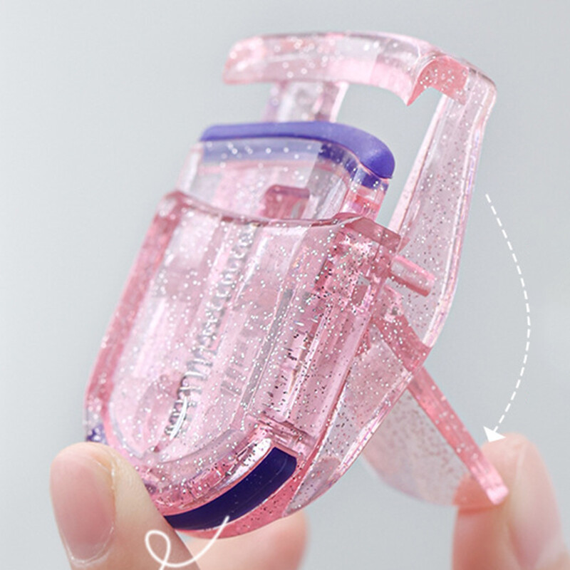 【YIDEA HONGKONG】Portable Glitter Pink Wide Angle Partial Eyelash Curler for Beginners