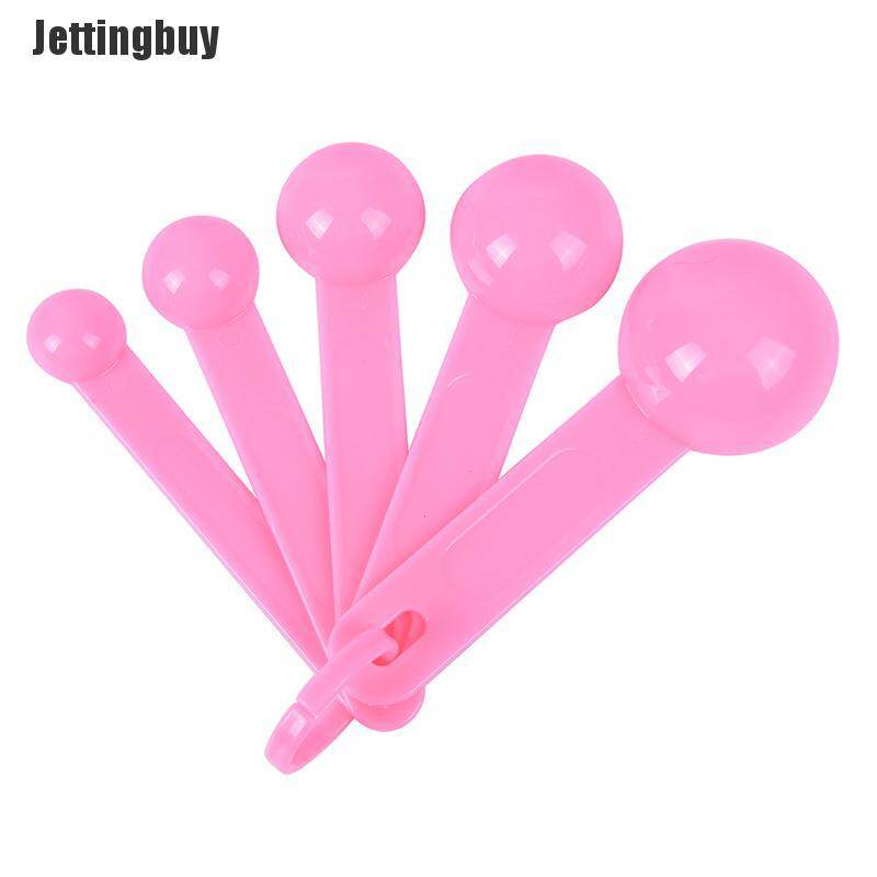 [Jettingbuy] 5PCS/Set Measuring Spoons Kitchen Ladle Baking Cooking Coffee Tools Kitchen Tool