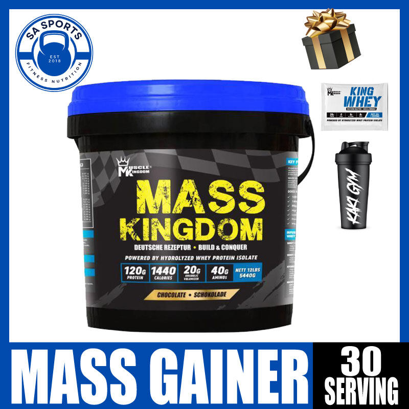 Mass Kingdom Muscle Kingdom (5.4kg / 30 Serv) Mass Gainer / Gain Weight ...