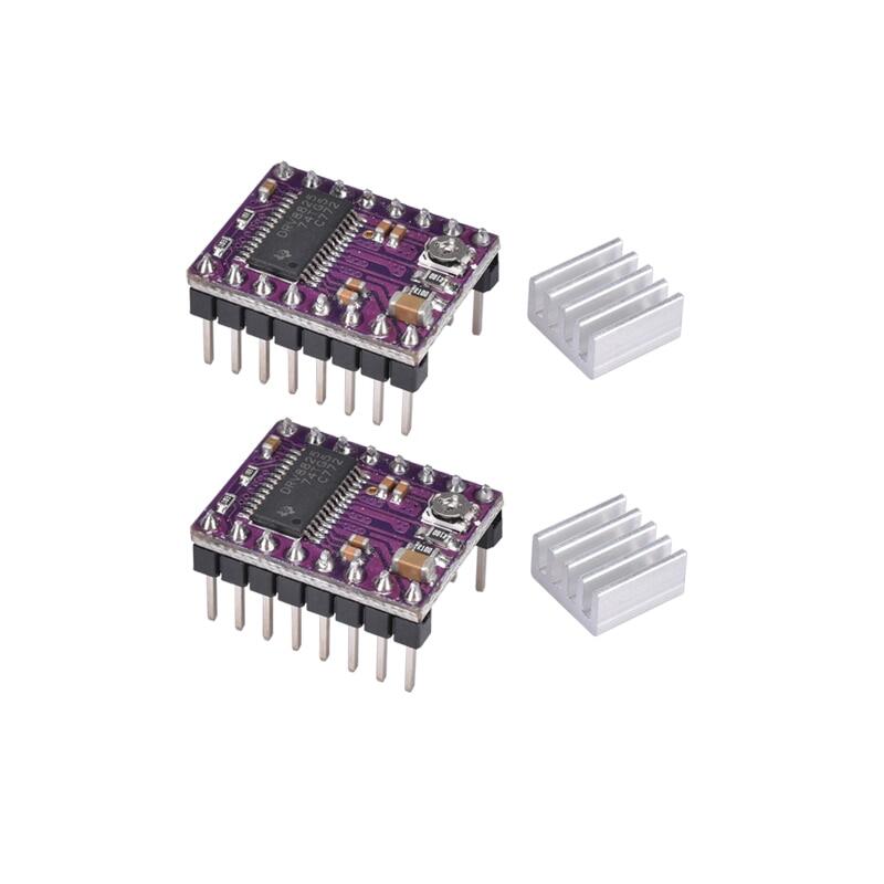 5PC DRV8825 Stepper Motor Driver DRV 8825 Ramps 1.4 Reprap 4 PCB A4988 TMC2208 TMC2209 3D Pinter ปิดป้องกัน SKR V1.4 Skr 2