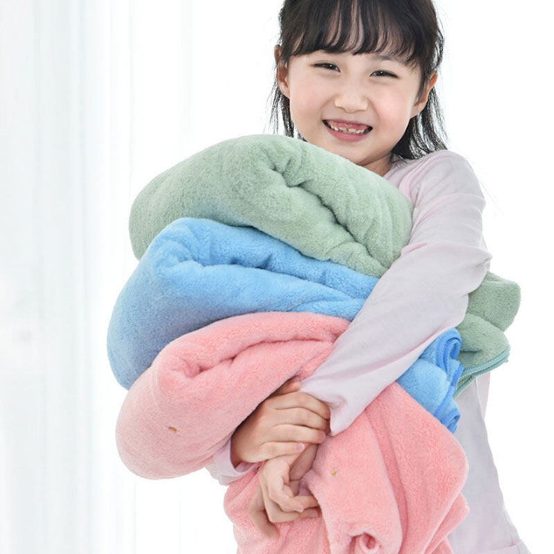 KS Thick coral fluff towel bath towel set soft and absorbent