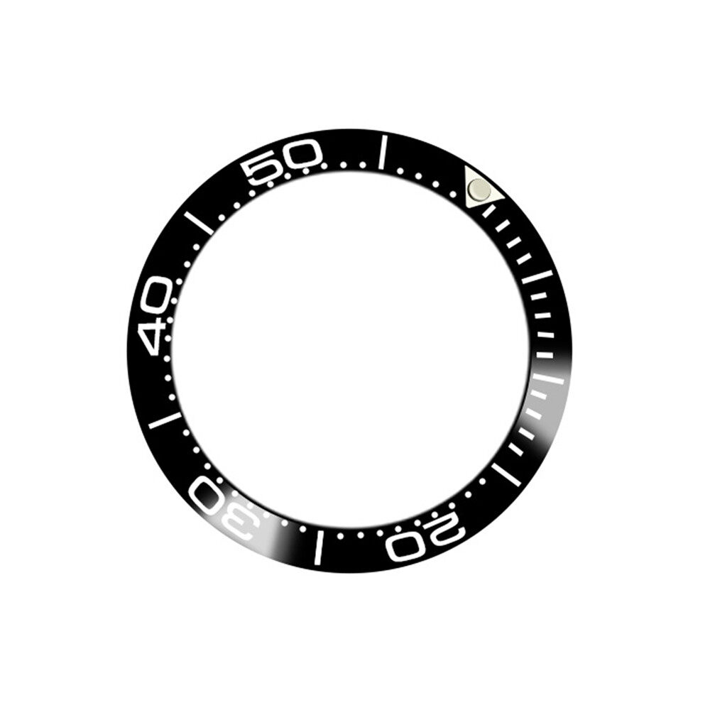 Vòng Đệm Đồng Hồ Bằng Gốm 38MM Cho Đồng Hồ Omega Seamaster Series Bezel Chèn Vòng Chống Trầy Xước Phụ Kiện Bảo Vệ