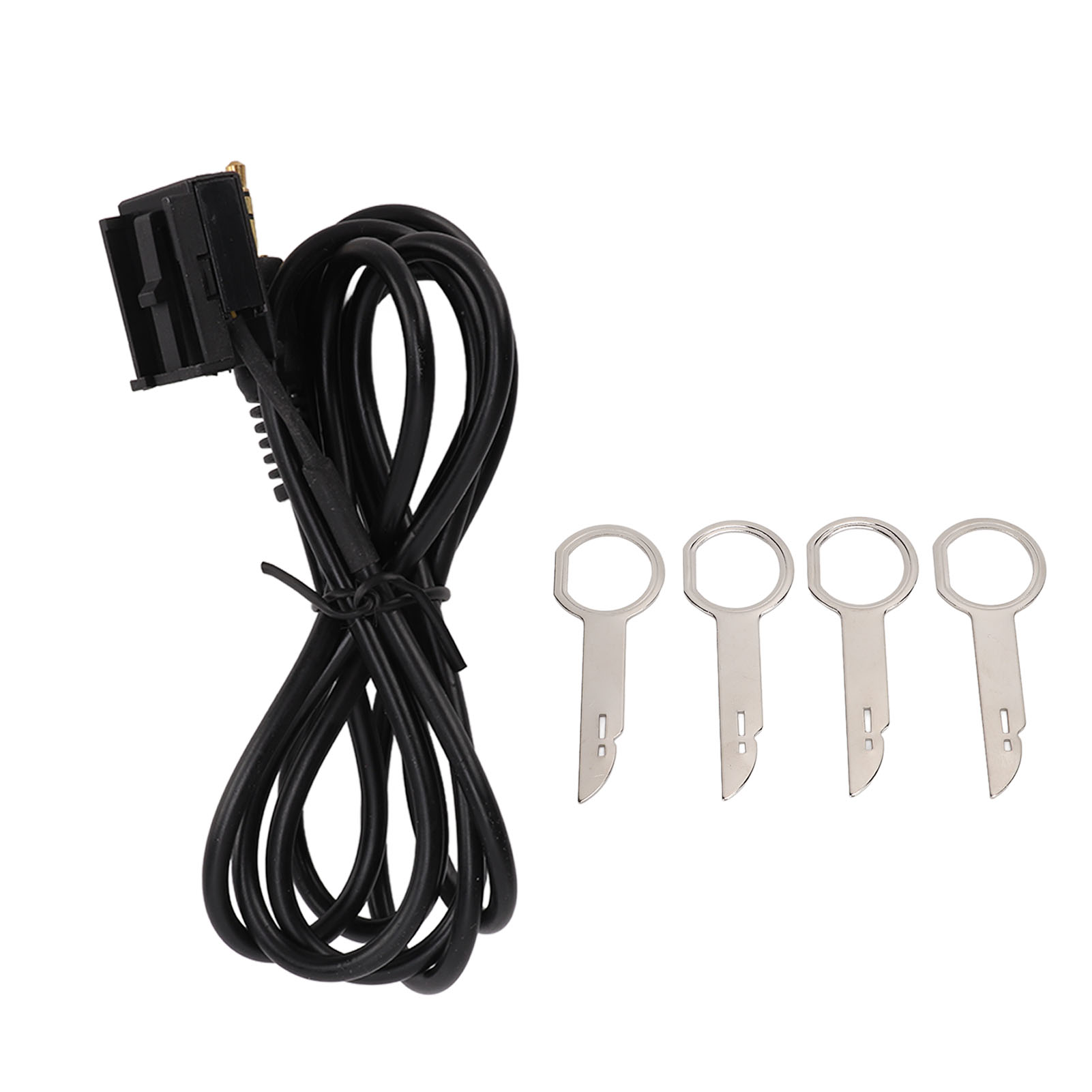 3.5mm Audio Input Aux Cable Adapter with 4 Removal Tools Replacement for Ford Fiesta Mondeo Focus MK2 Transit Fusion