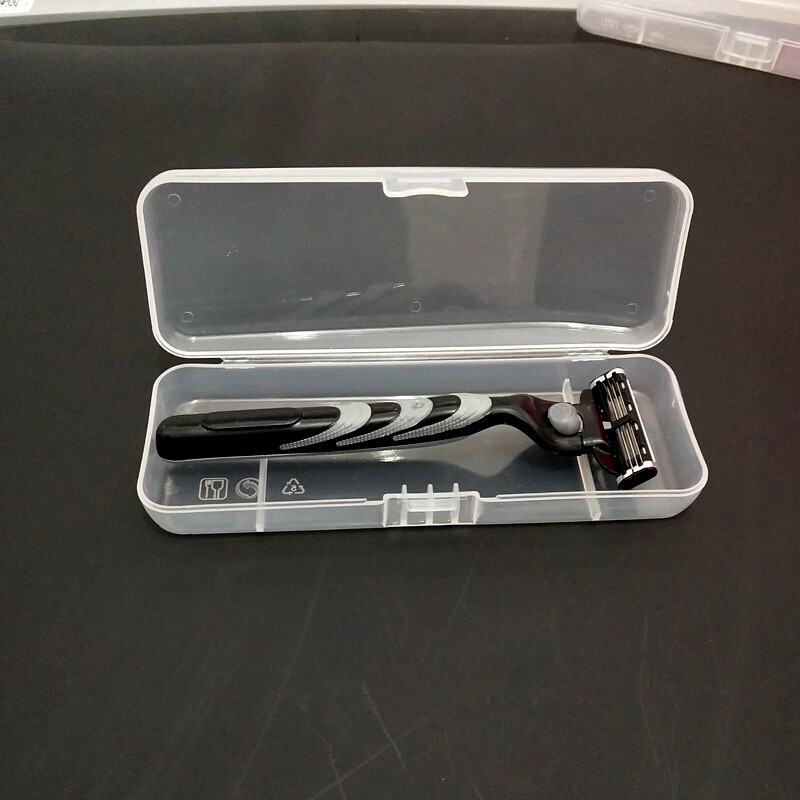 Universal Shaver Storage Box Handle Box Transparent Plastic Case Razor Boxs Eco-Friendly Shaving Case