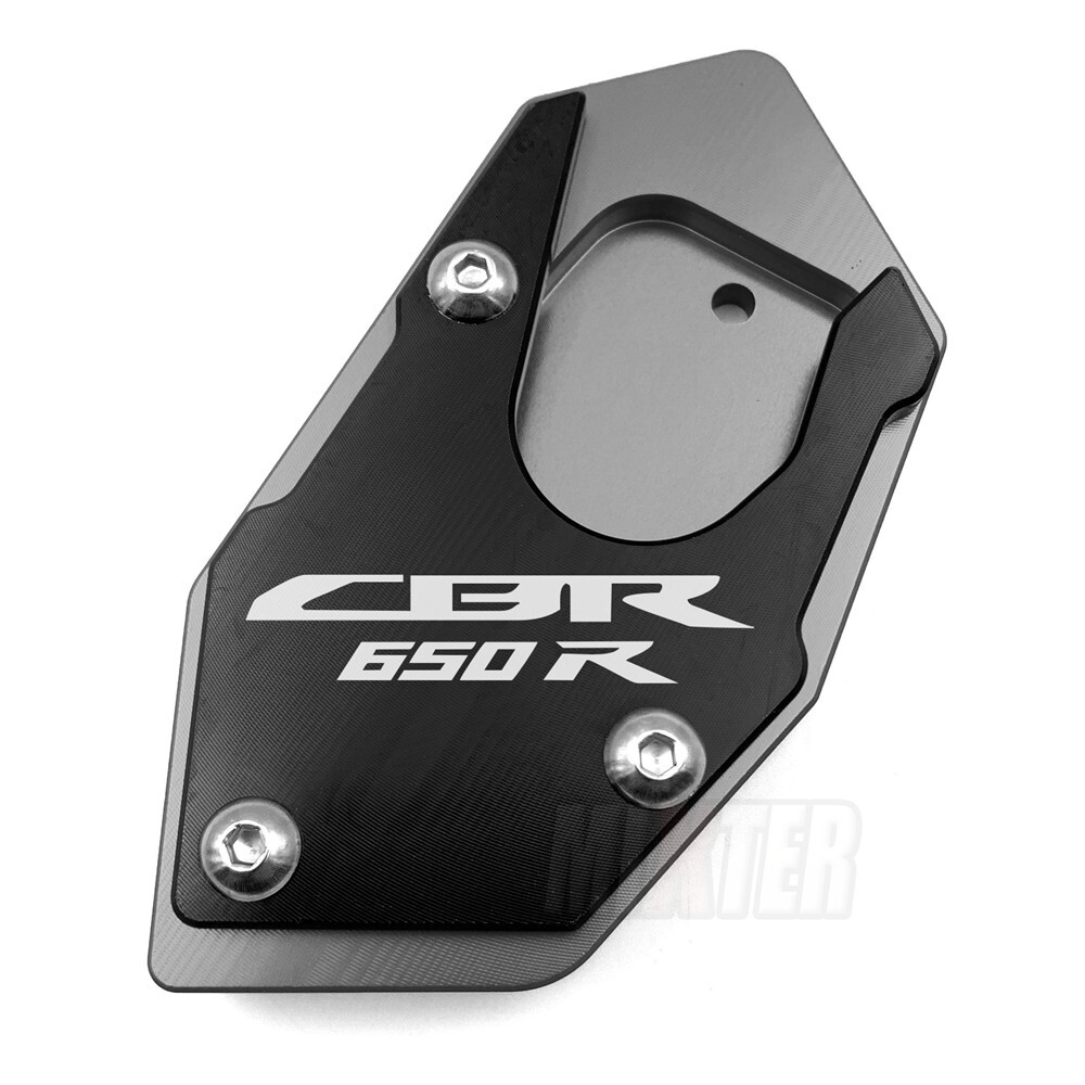 Motorcycle kickstand foot side stand extension pad support plate enlarge stand for honda cbr650r cb650r cb650f cbr650f cb400x cb500x