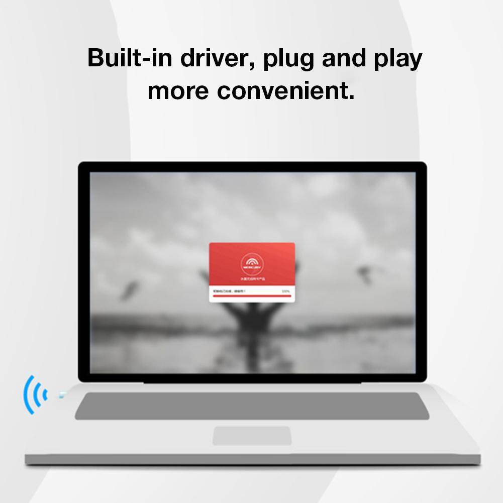 【In Stock】Heyapan Thẻ Mạng Không Dây Usb Mini Bộ Thu Wifi Không Dây 300M Bộ Chuyển Đổi Wifi Usb
