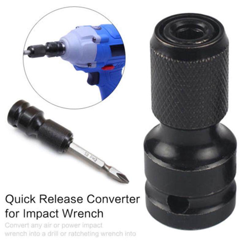 1//2/" Drive To 1//4/" Hex Drill Chuck Converter Socket Adapter For Impact Wrench J