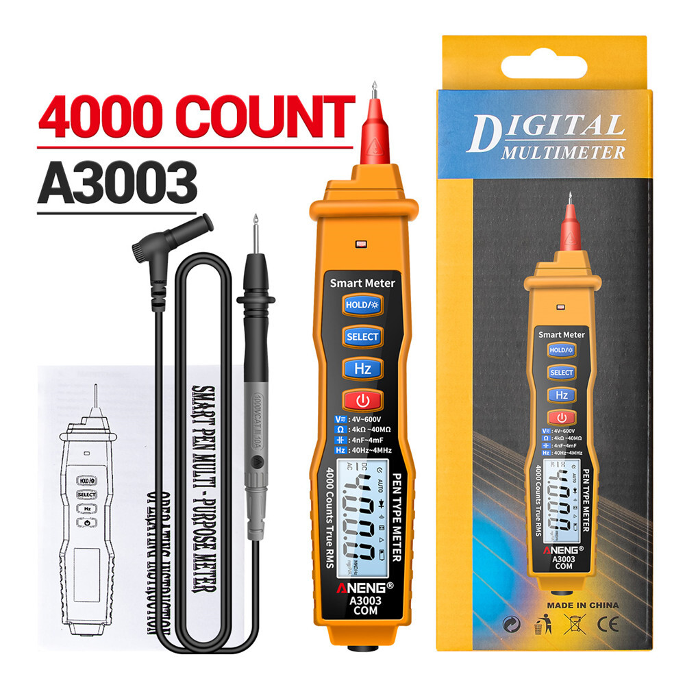 【Ready Stock】Original Aideepen A3003 Pen Type Multimeter High Precision Universal Watch with Automatic Shutdown and Flashlight Function