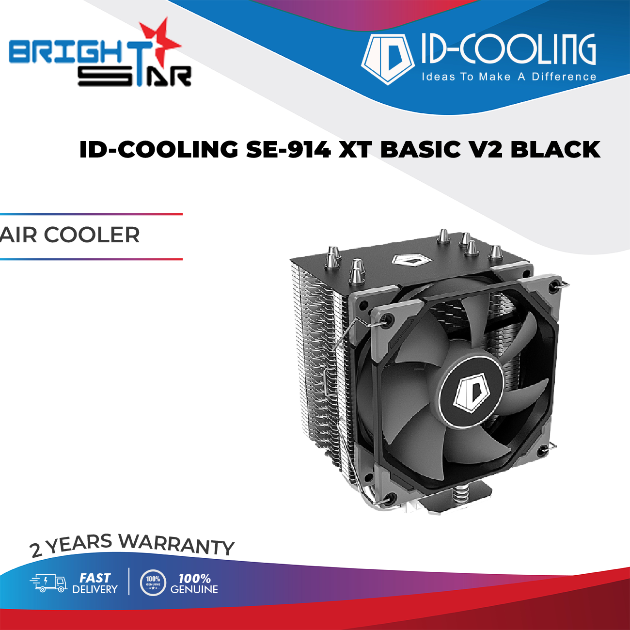 id cooling se 914 xt basic v2 black