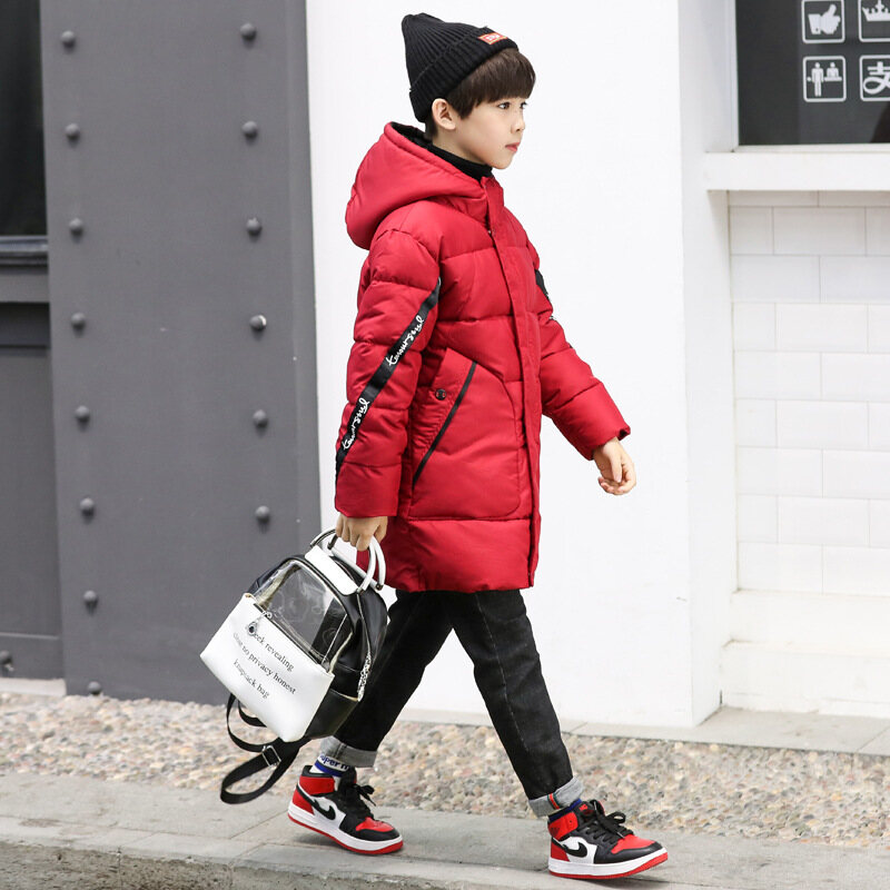 Children's winter plus velvet boy's coat children's coat warm thick coat children's thick down jacket