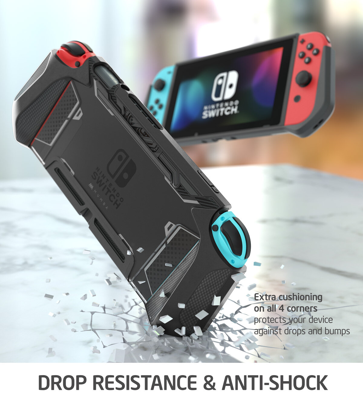 Mumba Case for Nintendo Switch Blade/Battle Protective Case (Black)