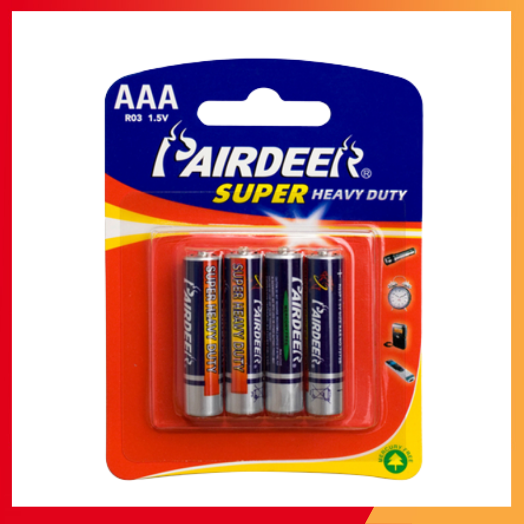 Pairdeer Super Heavy Duty AAA Battery R03 1.5V Lazada