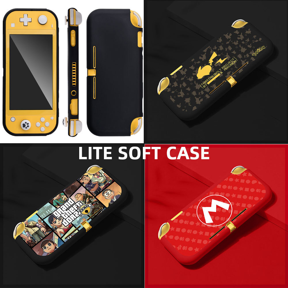 Bộ chuyển đổi Nintendo Lite trường hợp, nhựa TPU mềm thoải mái trở lại trường hợp bìa cho Bộ chuyển đổi Nintendo Lite giao diện điều khiển