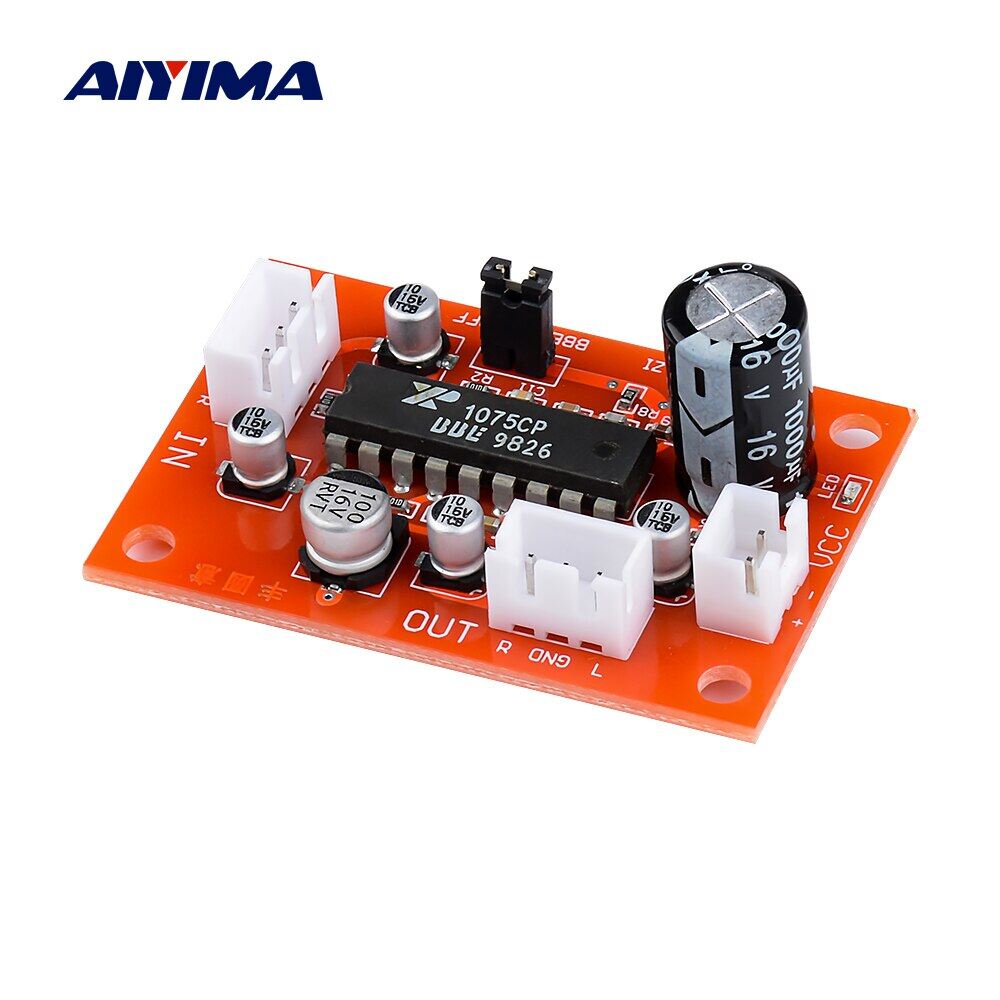Aiyima xr1075 bbe tone preamplifier board amplifier preamp audio module improve tweeter bass diy home sound t