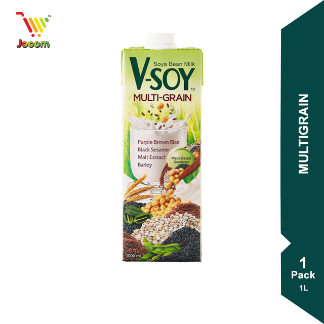 VSOY Multigrain Soya Bean Milk UHT 1L [KL & Selangor Delivery Only