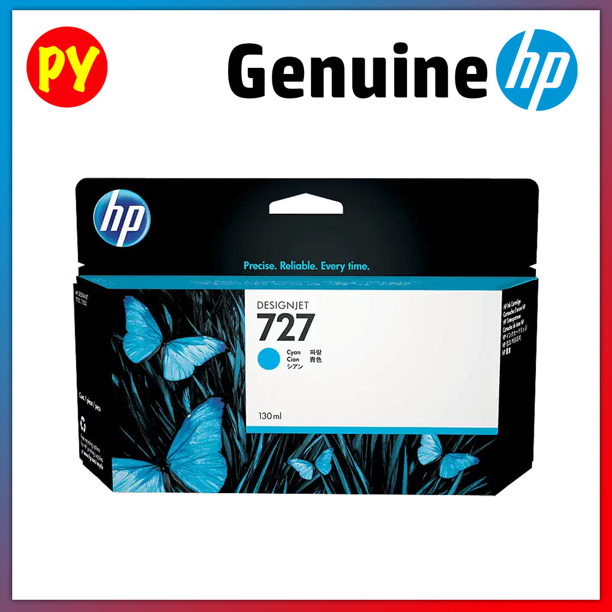 HP 727 | 727B Original Ink Cartridge (3WX13A,3WX14A, 3WX15A