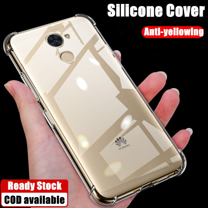 เคสซิลิโคนสำหรับ Huawei Y7 Prime ป้องกันมุมกันกระแทกทำจากคริสตัลใส TRT