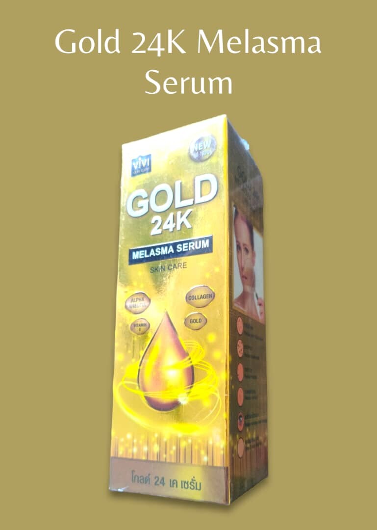 Gold 24K Whitening Soap / Gold 24K Melasma Serum by Vivi Skin Care