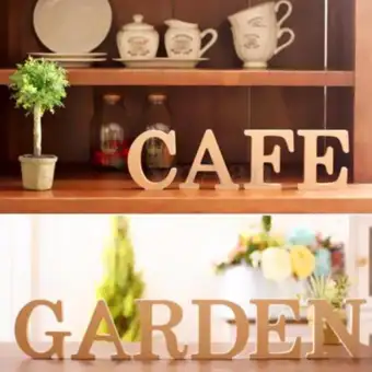 Freestanding Large 26 Wooden Wood Alphabet Letters Wall Hanging