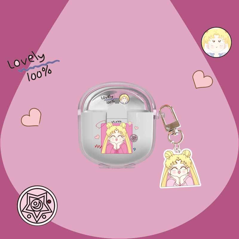 For Lenovo LP12 Cute Bear Cartoon Astronaut Pikachu Earphone Case for Lenovo LP12 soft TPU Transparent Protector Cover with Pendant