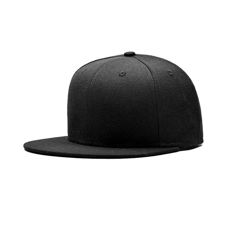 Hip Hop Caps Adjustable Bill Hats Casual Peak Plain Visor Hat Baseball Cap Classic Fitted Flat