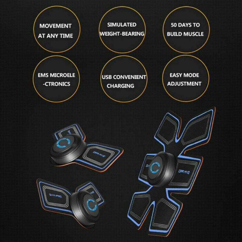 FED【COD】Miếng dán bụng Thiết bị bụng Thiết bị bụng Miếng dán bụng Thiết bị tập thể dục lười biếng Miếng dán mỏng Miếng dán cơ thông minh