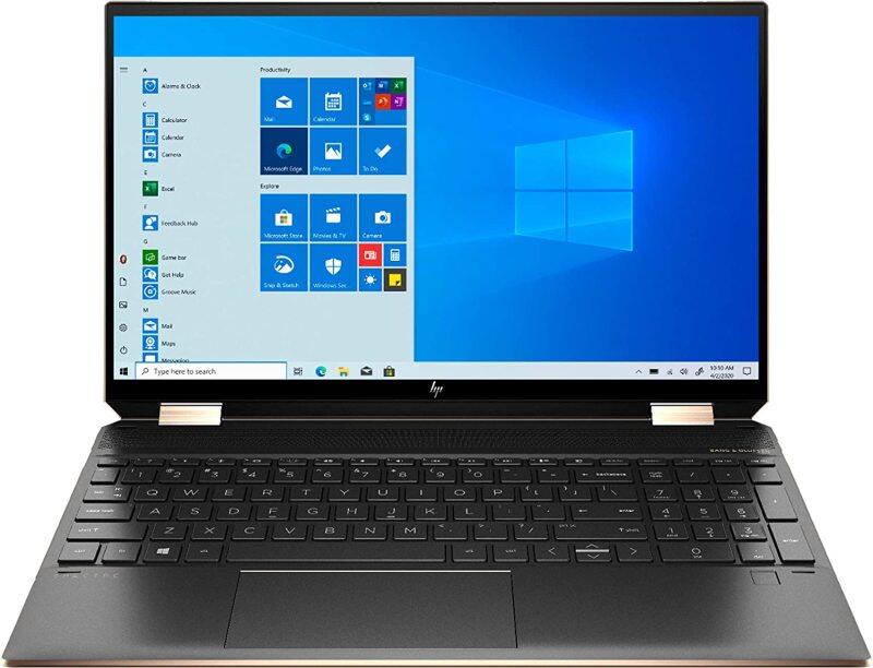 HP Spectre X360 15.6-inch 4K UHD Touchscreen 512GB SSD + 32GB Optane 11th Gen i7 (16GB RAM, Quad-Core i7-1165G7 up to 4.7GHz, Windows 10 Home, 3840 x 2160 Resolution) Nightfall Black Malaysia