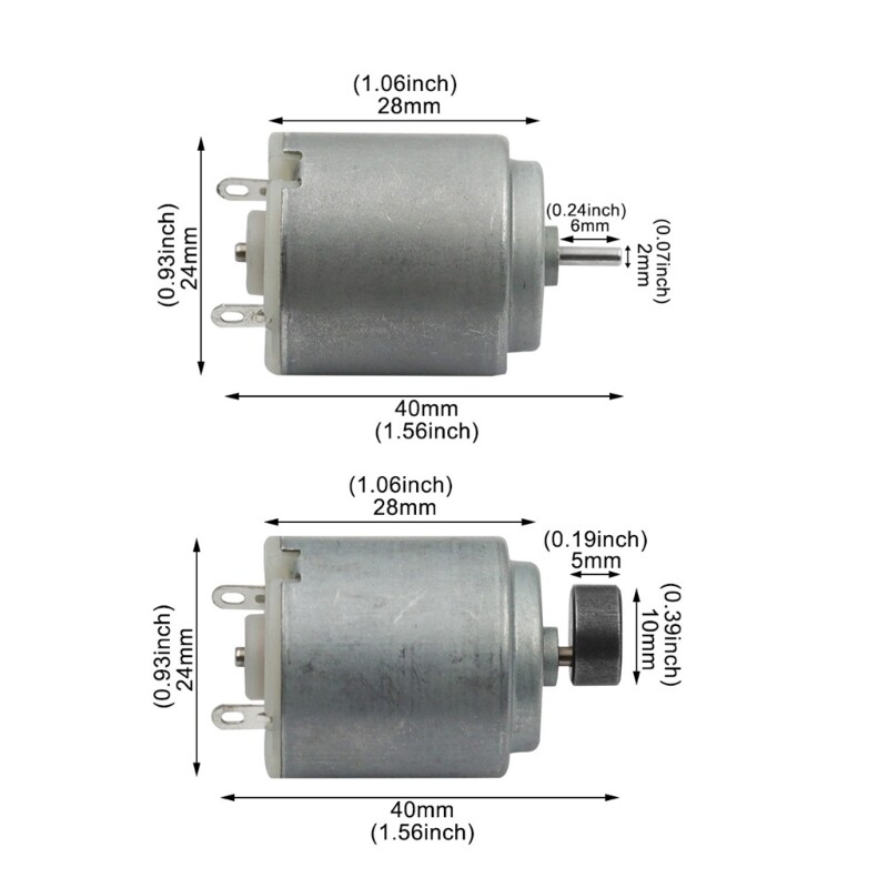 260 Micro Motor 1.5-3V 25-30W Motor for DIY Educational Physics Experiment Electric Remote Control Car Electric Motor