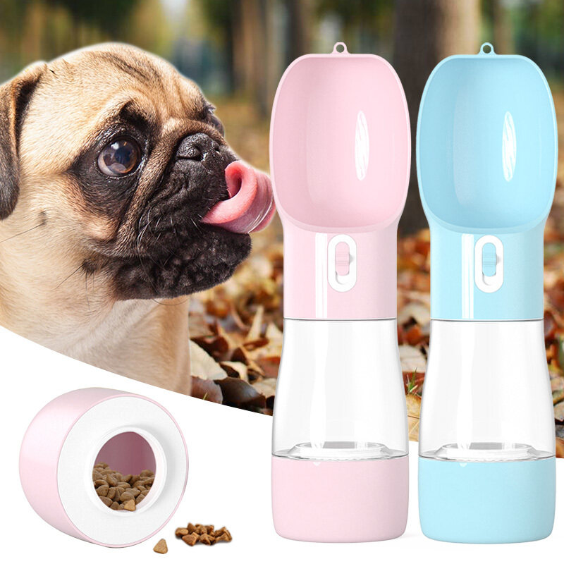 Mới Hồng Chó Mèo Đa Chức Năng Chó Di Động Ấm Đun Nước Thức Ăn Cho Chó Bát Cho Ăn Uống Bát Uống Nước Chó Con Vòi Phun Nước Cho Mèo Phụ Kiện Cho Thú Cưng Nước Uống Chống Rò Rỉ Dùng Cho Thực Phẩm
