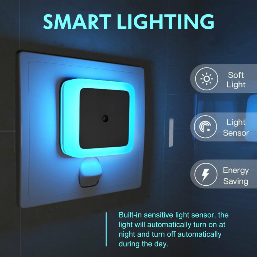 Automatic Light Sensor Light Sleep Night Light Light Night LED Smart Light Switch Bedside, Bedroom