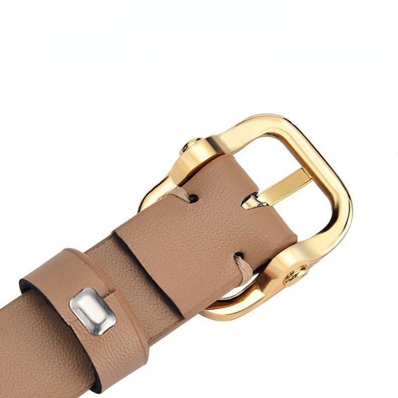 Dây nịt, thắt lưng nữ, da thật, khóa kim loại, bản 1.8cm (Có ảnh thật)