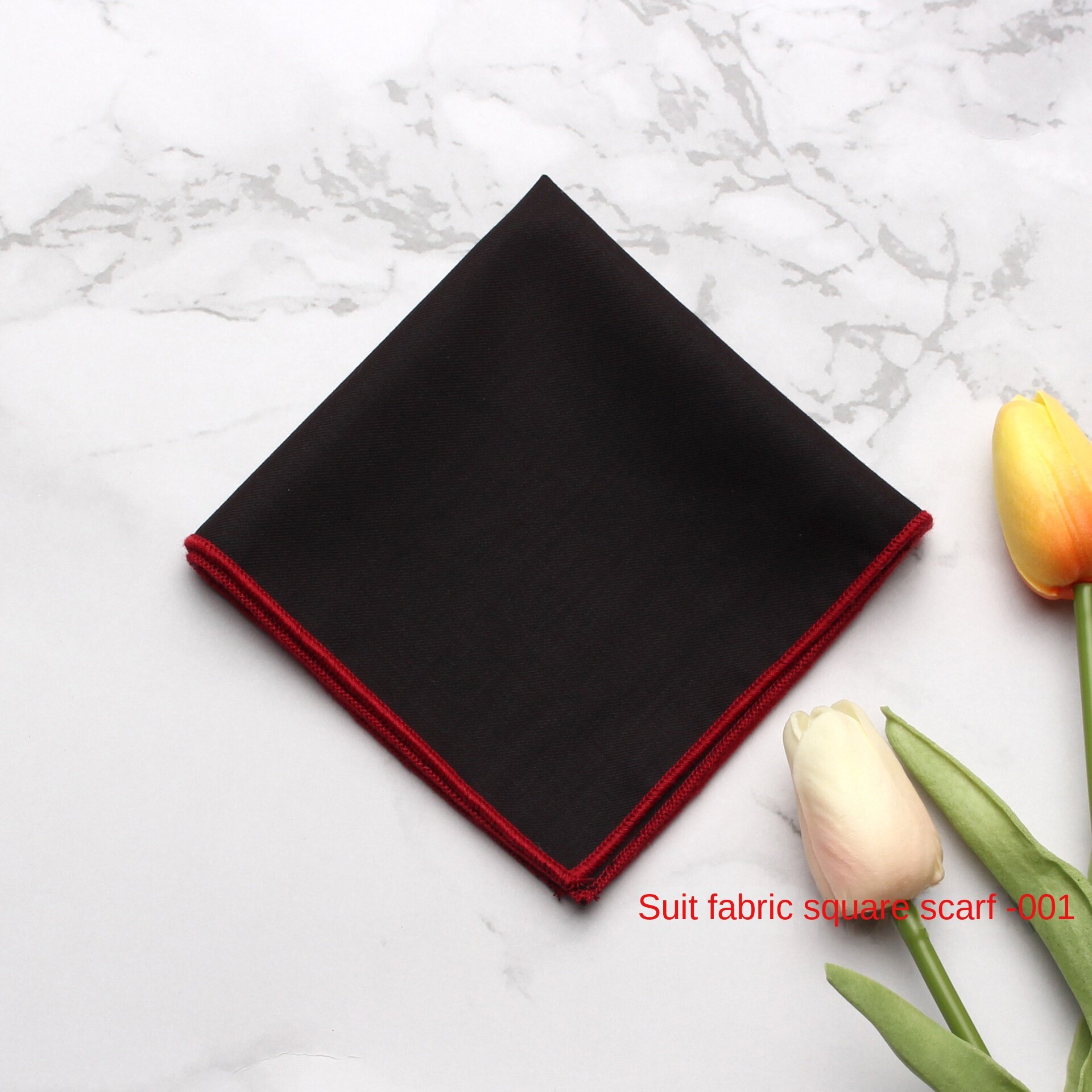 Suit Pocket Square Men's British Retro Plaid Square Handkerchief
