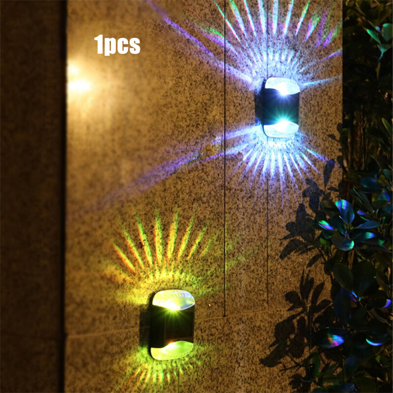 Waterproof Multicolor LED Solar Lamp Outdoor Wall Garden Ambient Light Decoration Energy Saving Night Lights Yard Silar Lamps