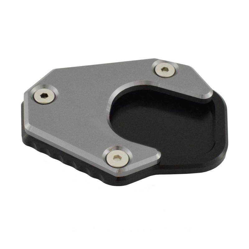Black waase Motorcycle Kickstand Foot Side Stand Extension Pad Support Plate For BMW G310R 2017 2018
