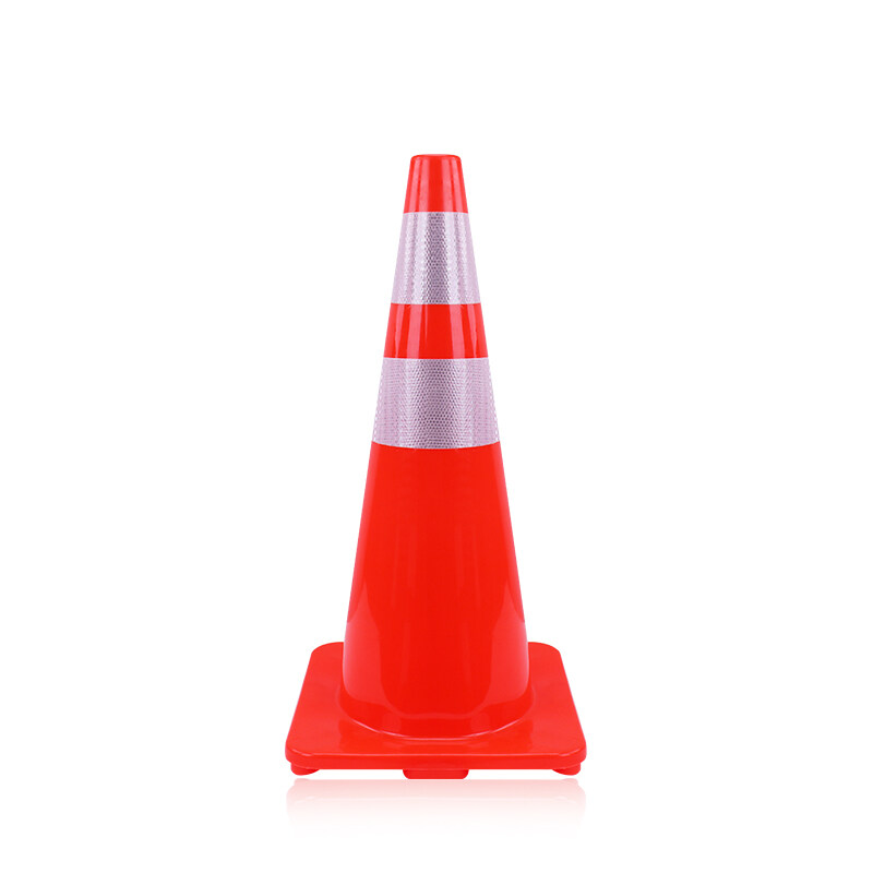 Pvc Road Cone 45cm Reflective Cone Bucket Ice Cream Cone Barricade Cone