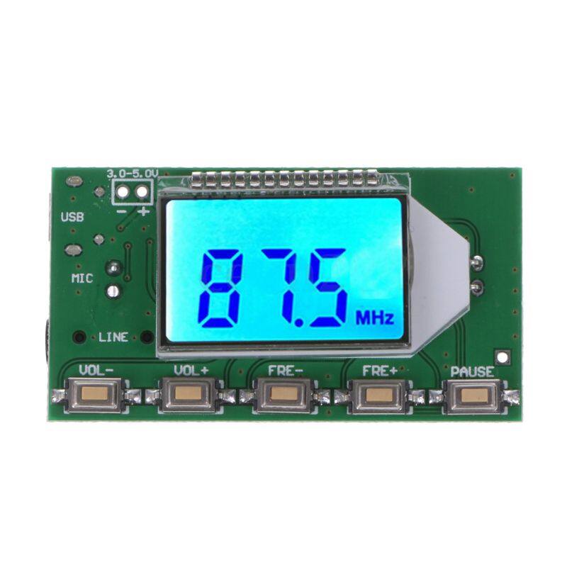 DSP PLL 87-108MHz Digital Wireless Microphone Stereo FM Transmitter Module Board