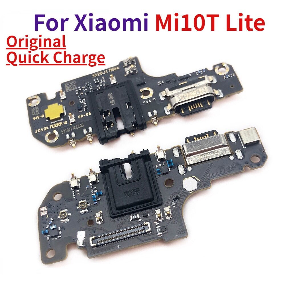 Cho Xiaomi mi 10t Lite sạc Micro USB đế kết nối cổng kết nối Microphone phụ tùng thay thế cáp mềm