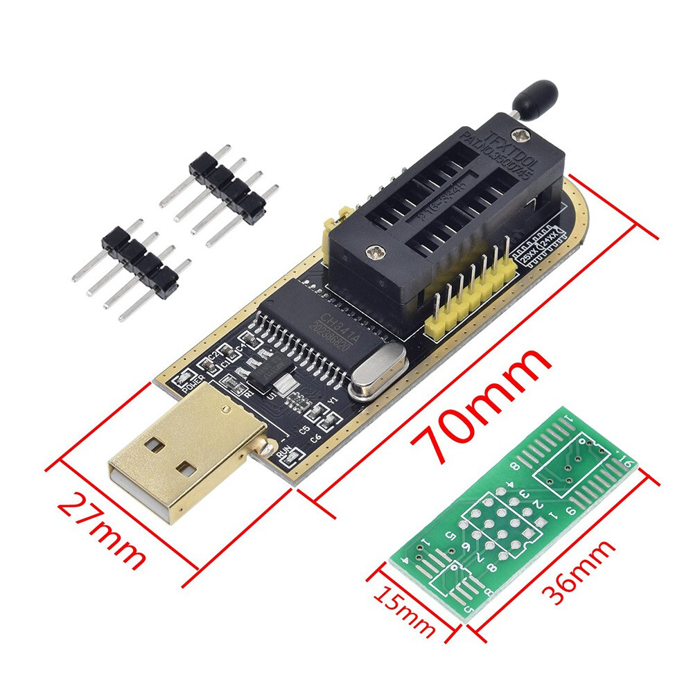 Lập Trình USB BIOS CH341A CH341Series EEPROM Flash, Với Phần Mềm & Trình Điều Khiển