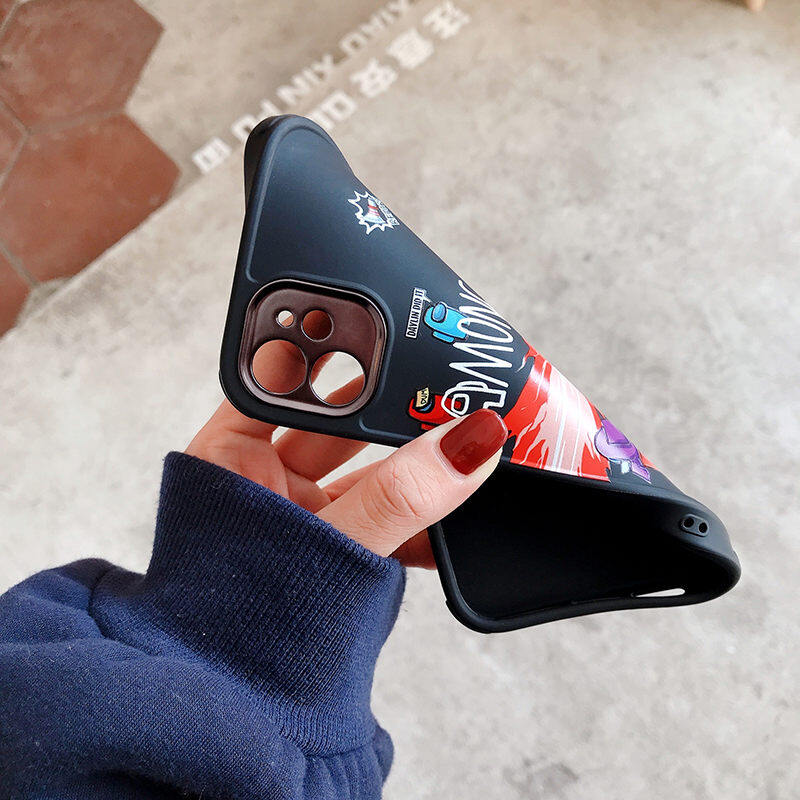 Game Characters Peas Battle Pattern Phone Case for IPhone 7 8 Plus SE 2020 Case IPhone 12 Pro Max Cute Cartoon Cover Case for IPhone 11 Pro Max XR XS MAX Soft Silicone Case