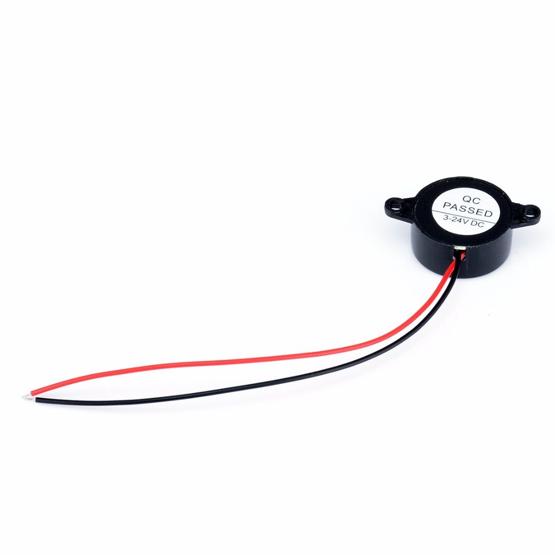 BOKALI 2pcs New 3-24V Piezo Electronic Tone Buzzer Alarm Continuous Sound 12V DC 95DB