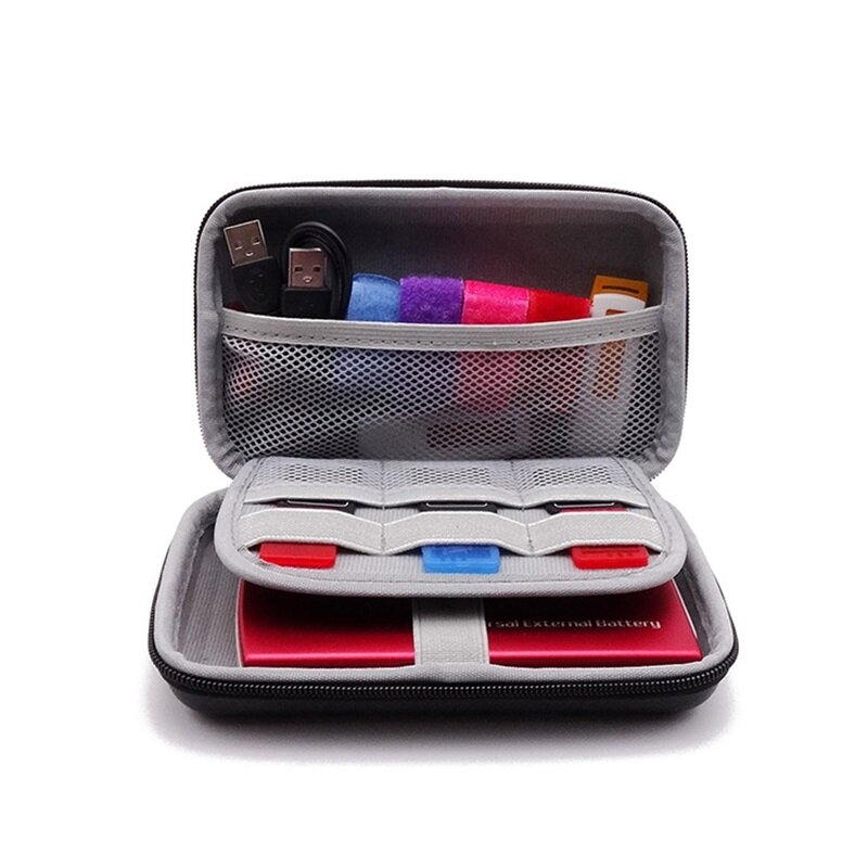 BlueWow Túi Đựng Tai Nghe Chơi Game Màu Đen Túi Đựng Đồ Hình Vuông Hộp Đựng Tai Nghe Bluetooth S07 Túi Bảo Vệ Túi Du Lịch Hộp Đựng Tai Nghe