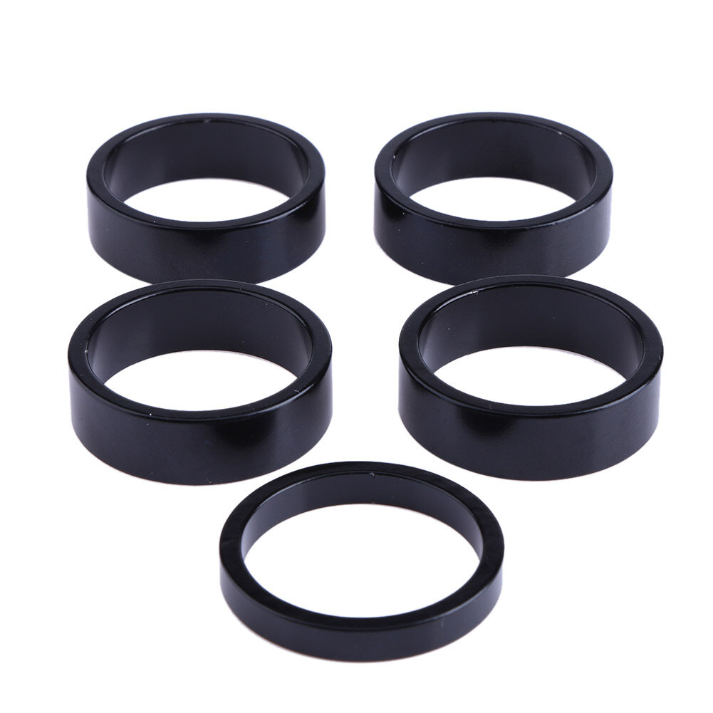 5pcs Aluminum Alloy Bicycle Headset Pad Front Riser Pad Front Fork Gasket