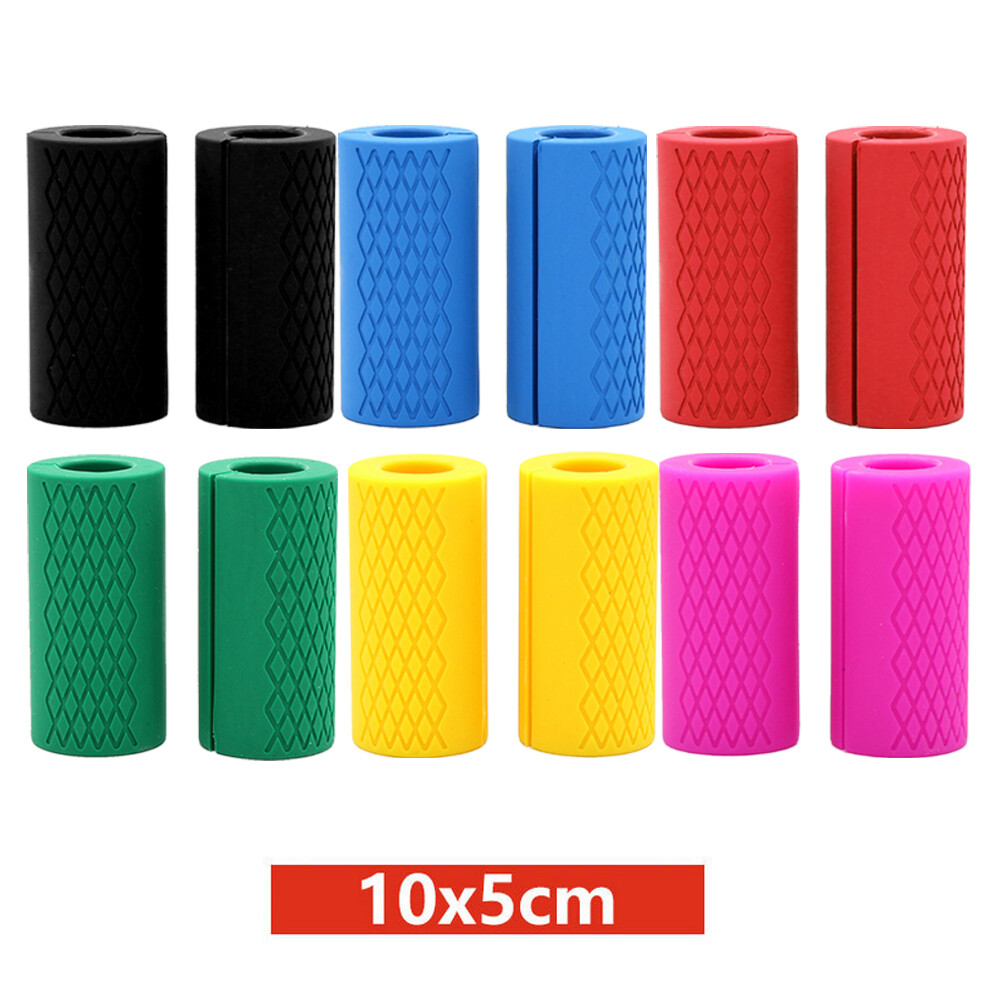 Pull Up Weightlifting Support Silicone Protect Pad 2pcs Thick Dumbbell Fat Barbell Grips Bar Handle