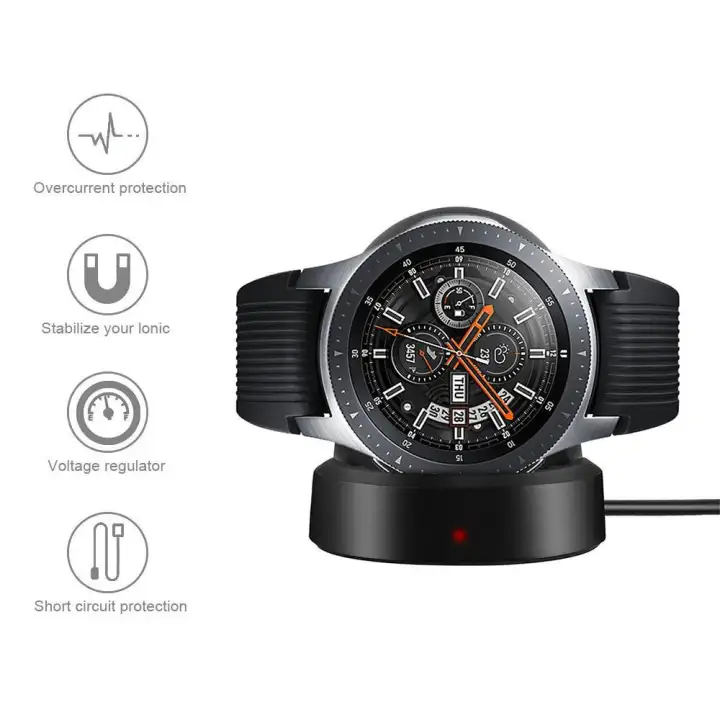 Wincoo Gear S3 Charger New Version Gear S3 Frontier Classic Charging Dock For Samsung Gear S3 Frontier Classic Smart Watch Black Lazada