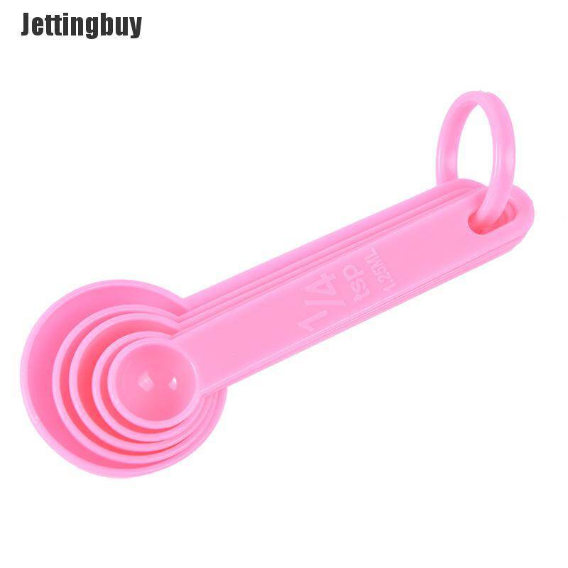 [Jettingbuy] 5PCS/Set Measuring Spoons Kitchen Ladle Baking Cooking Coffee Tools Kitchen Tool