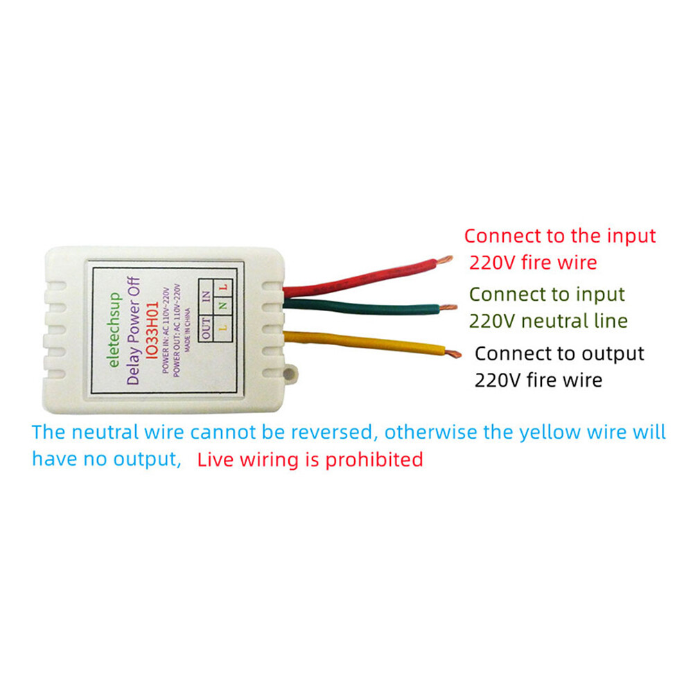 LANGTU AC100V~220V Delay Timer Timing Switch Relay Adjustable Timer Delay Turn Off Module Timing Relay Time Switch