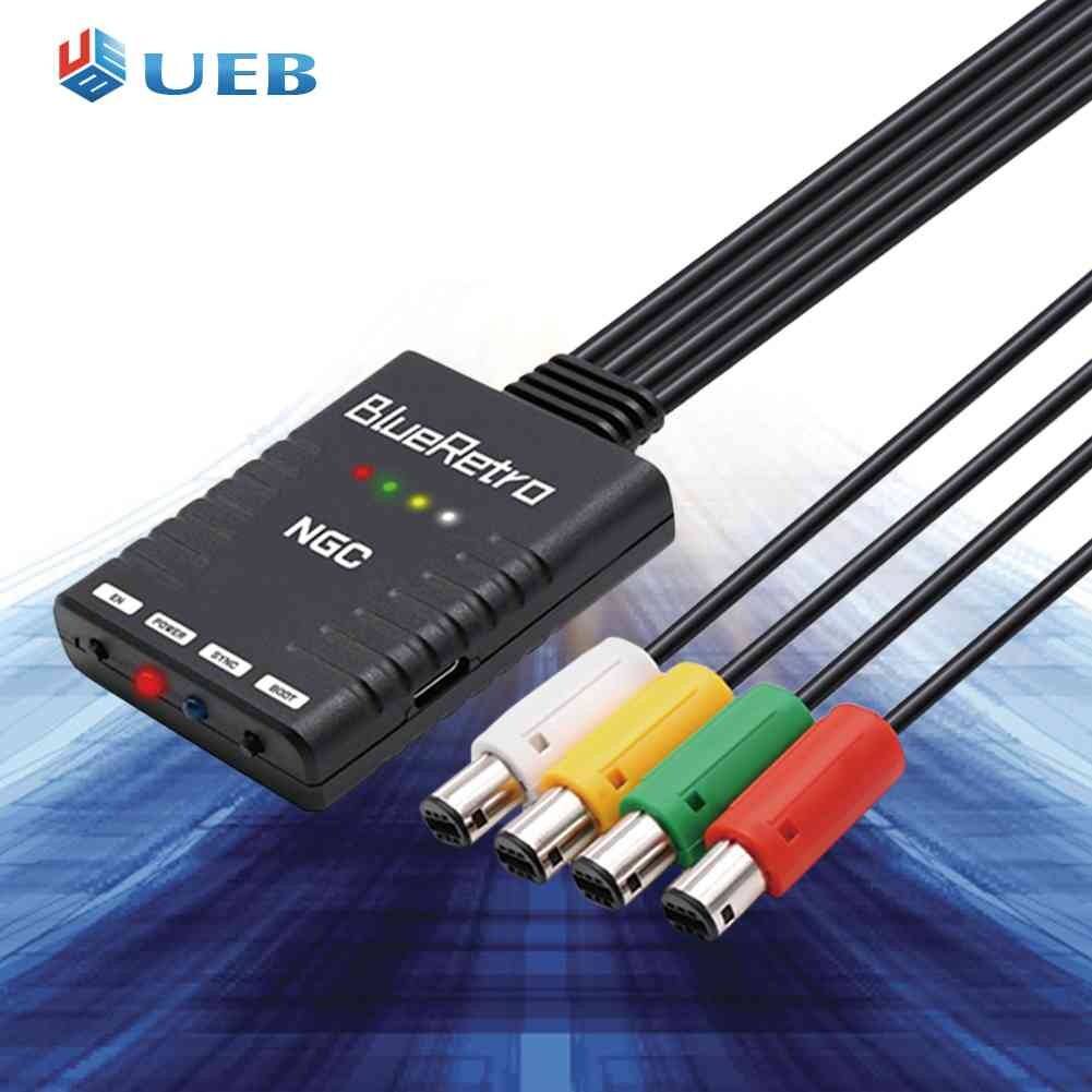 Multiplayer Controller Adapter Multi-function Wireless Bluetooth-Compatible Adapter Zero Latency for Gamecube Console