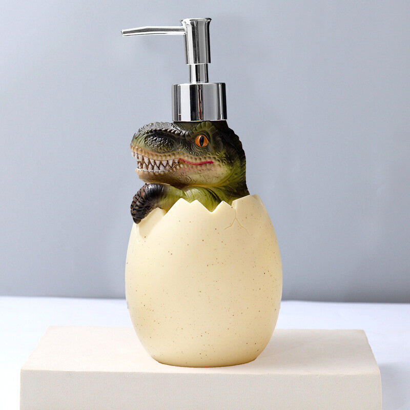 Dinosaur Liquid Soap Dispenser Resin Material Bathroom Accessories 560Ml Shampoo and Shower Gel Dispenser Storage Container
