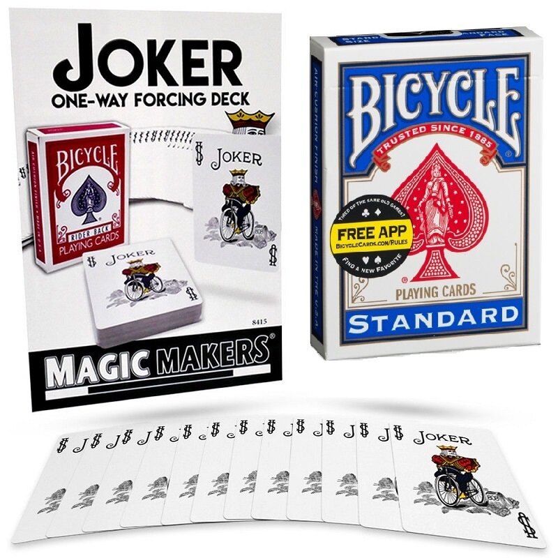 Bicycle One Way Force Deck Bicycle Rider Back Playing Cards Poker Magic Tricks Props for Magician